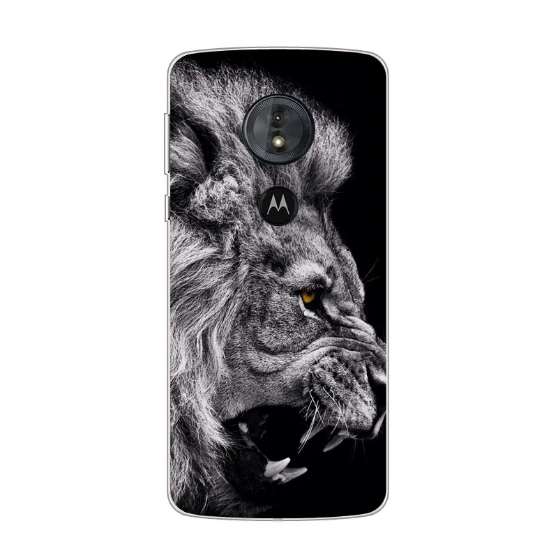 Чехол для Motorola Moto g7 play силиконовый чехол с изображением тигра льва из мягкого ТПУ