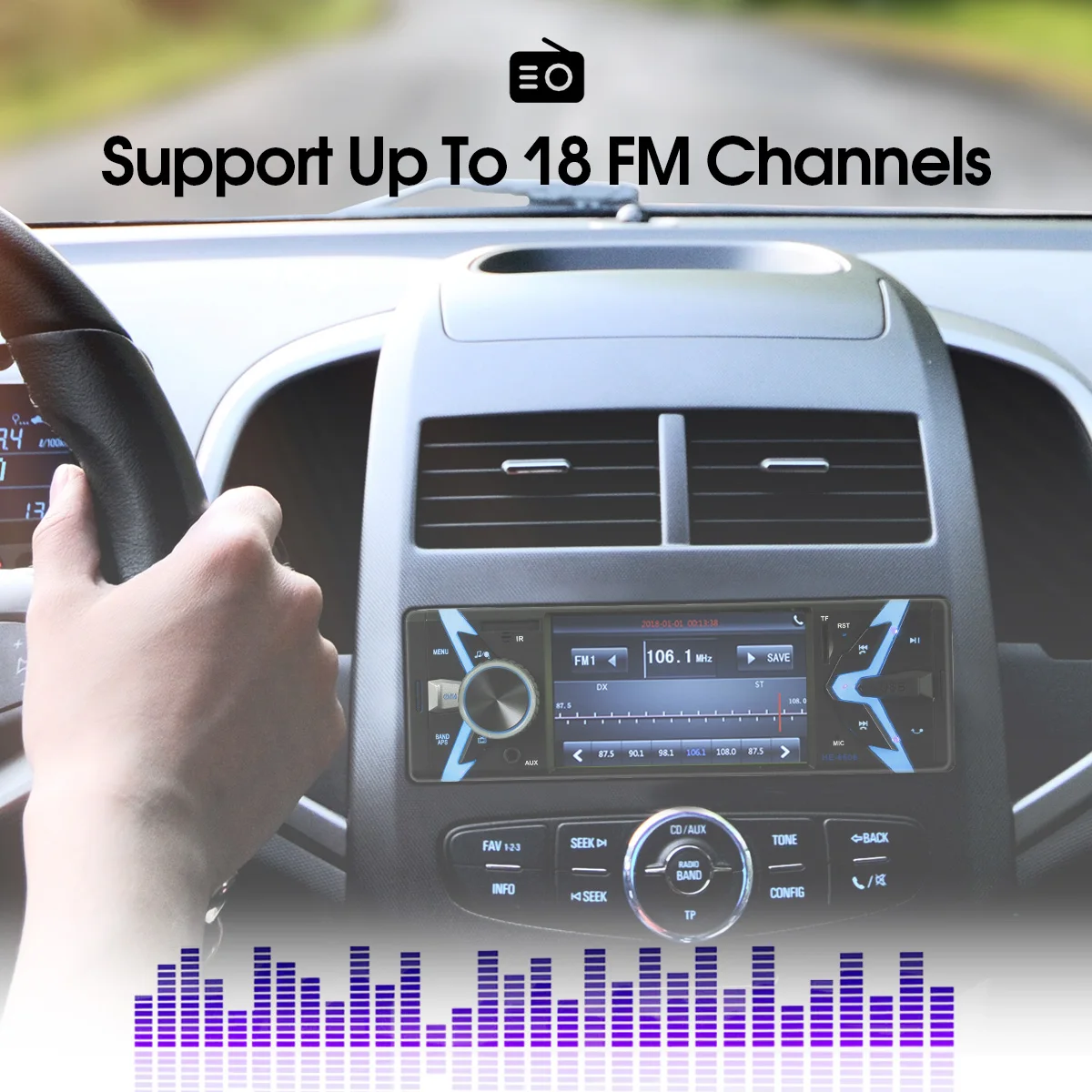 4 ''автомобильный MP5 плеер стерео аудио 12 V Bluetooth мультимедийный FM авто радио Aux