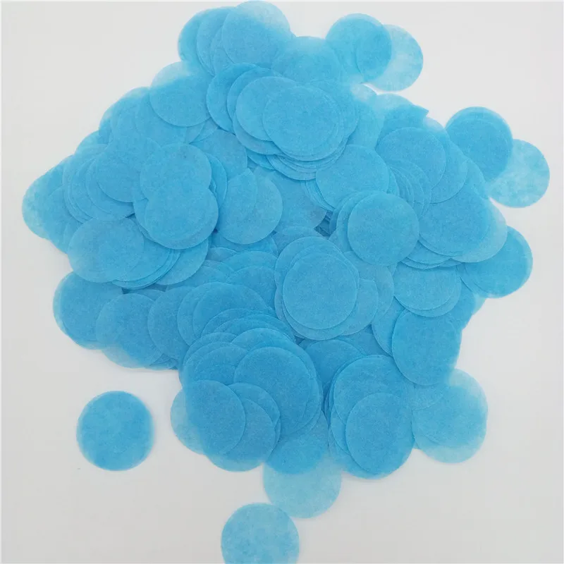 Sky blue 2,5 см 30 г бумага конфетти с днем рождения свадьба Вечеринка ребенок украшение душевой кабины Рождество праздник декоративный шарик деко - Цвет: Sky blue