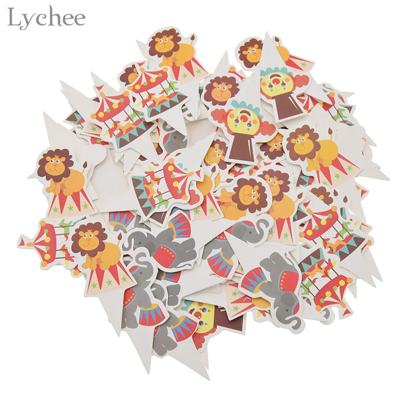 Lychee Life 100 шт. искусственные топперы для капкейков милые животные Детские