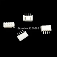 100 piece xh 2 54 4 pin connector plug male connector