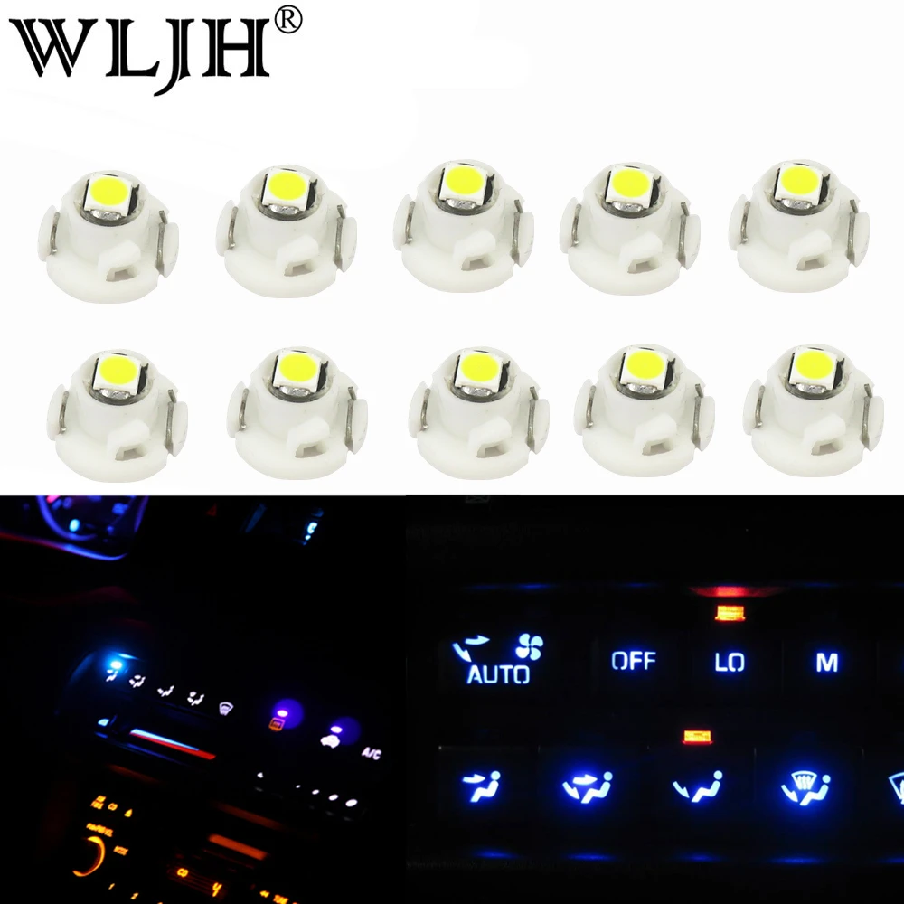 

WLJH 10x Neo Wedge Led Light AC Heater Control Bulb for Toyota Corolla 2009-2013;for Matrix 2009-2014;for RAV4 2006-2012