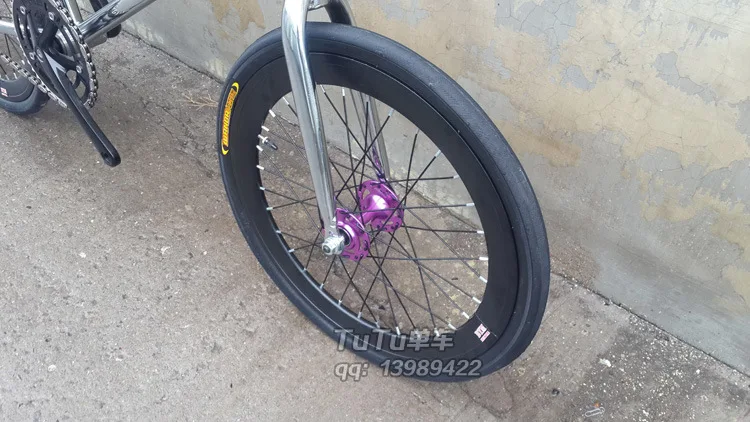 Fixie велосипед 20 дюймов с фиксированной передачей Велосипед трек велосипед 30 мм обод рама дорожный велосипед с передней V Тормозной корзиной