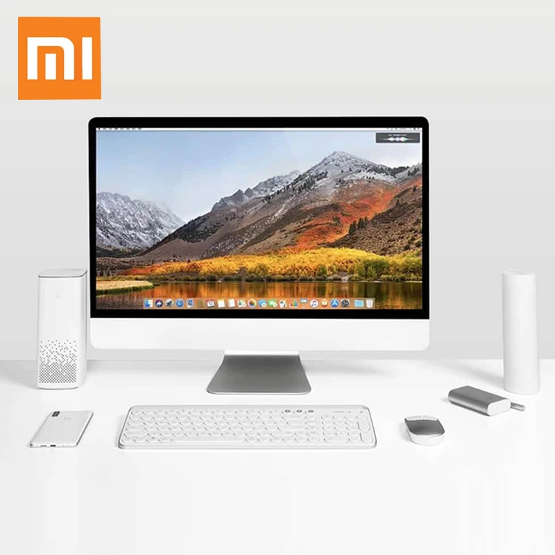 Xiaomi Miiiw клавиатура Bluetooth двойной режим 104 клавиши круглой машинки 2 4 ГГц