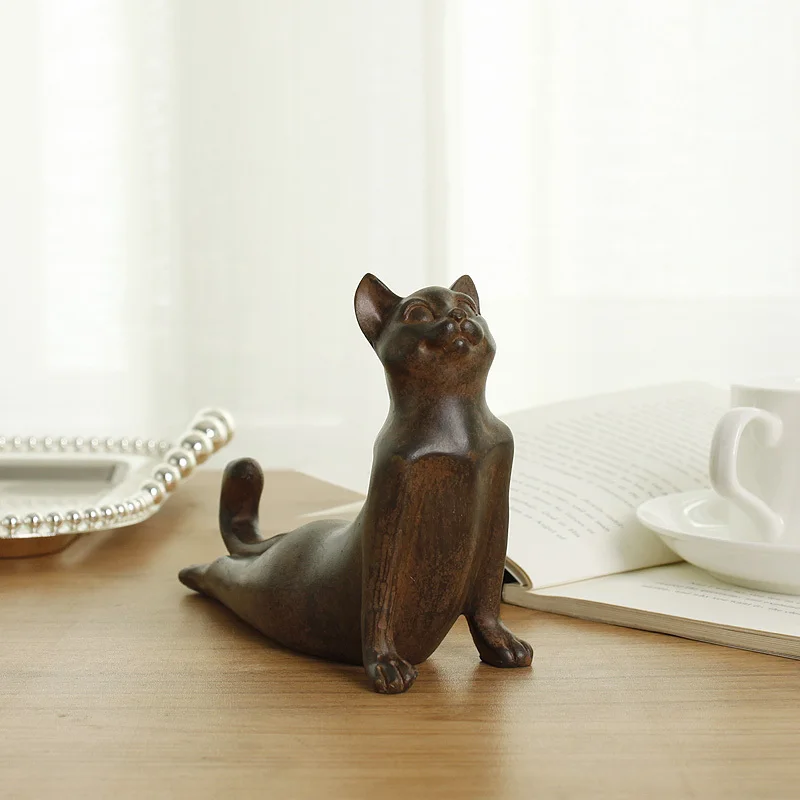 Отделка для дома в стиле ретро резиновый кошка йоги | Дом и сад