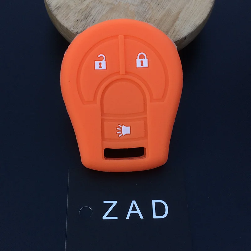 Чехол ZAD с 3 кнопками для Nissan March Tiida Altima куб Армада Juke Maxima Pathfinder Rogue Sentra Versa|car key case