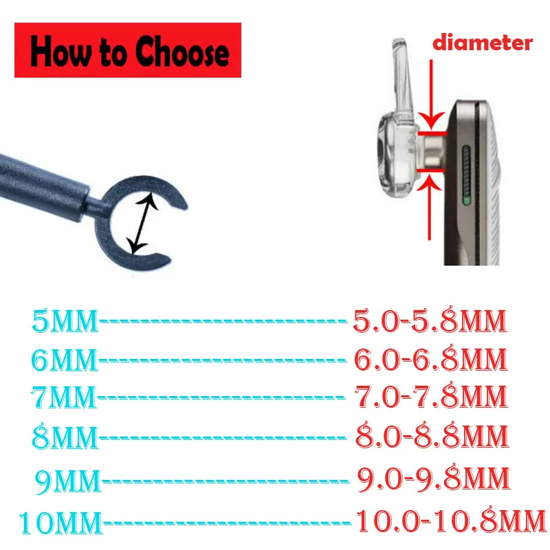 360 Degree Rotate Silicone Soft Bluetooth Earphone Earhook Clip Headphone Stand Sport Headset Ear Hook Clamp Holder EarLoop Wing |