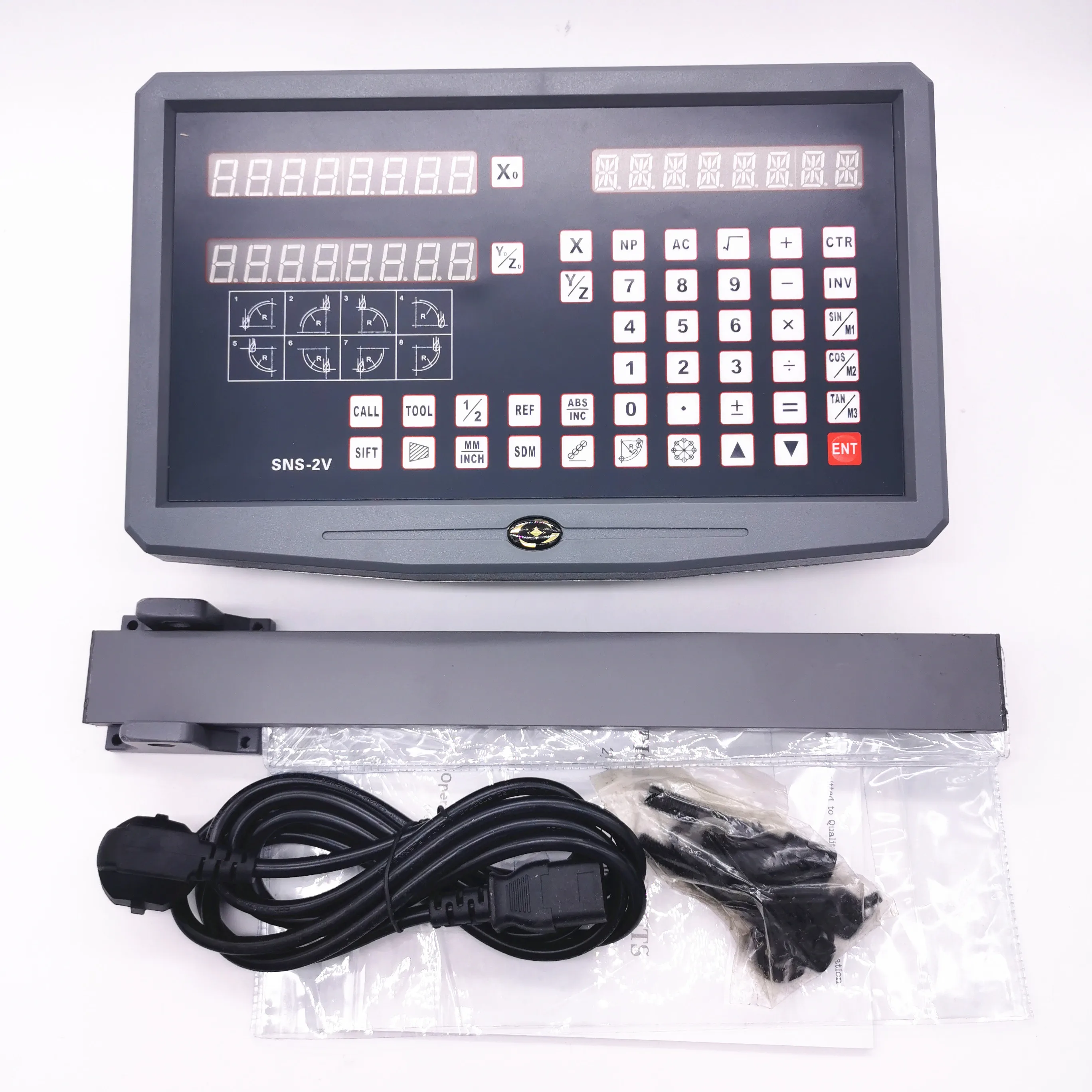 Цифровая индикация 2 оси DRO AC110V/220V две цифровой дисплей индикатор для токарного