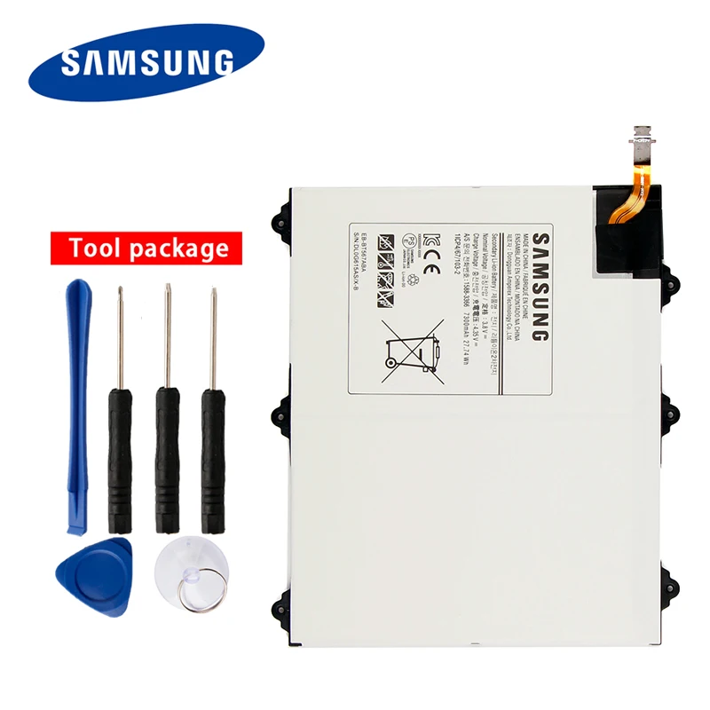 Оригинальная Аккумуляторная батарея Samsung для Galaxy Tab EB-BT567ABA T567V 9 6 &quot7300 мАч |