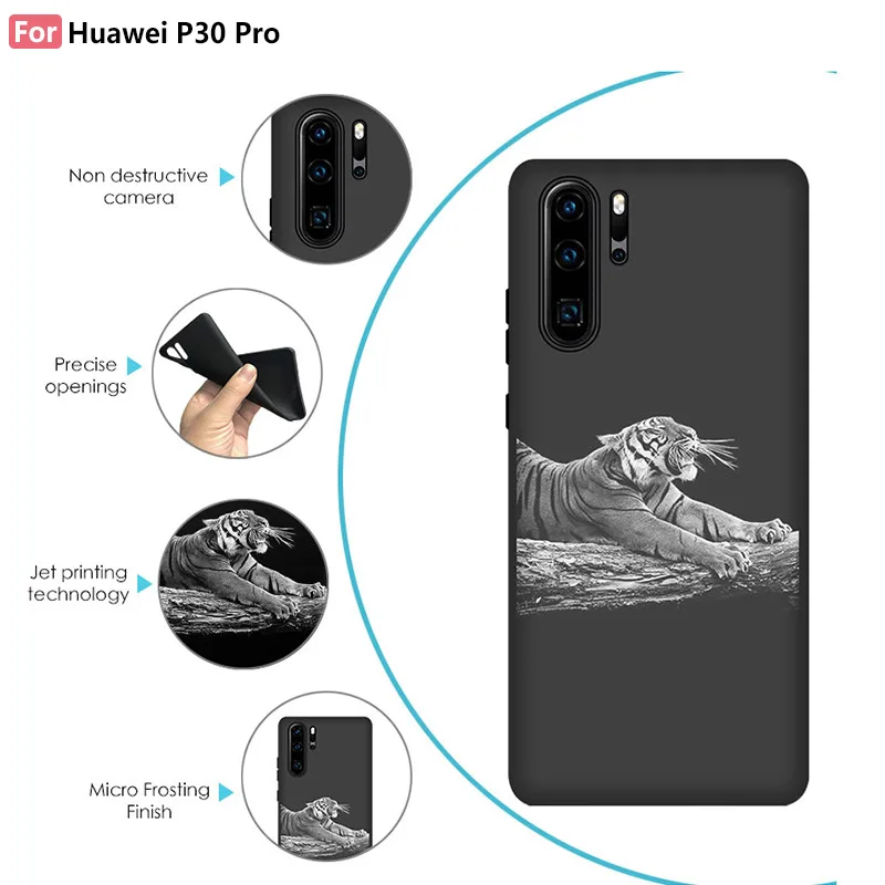Soft Matte Case for Huawei P30 Pro / Painted Universe Stars Shockproof Cover Plus P 30 Fundas Bumper |