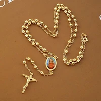 loyal women cool pendant 14 k yellow solid gold finish cross necklace bead chain 23 6 12g