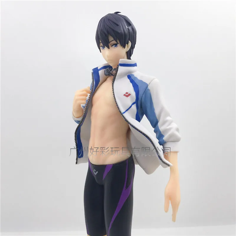 Новинка 22 см аниме бесплатно! Iwatobi swim Club Haruka Nanase 1/8 ПВХ фигурка Коллекционная модель игрушки