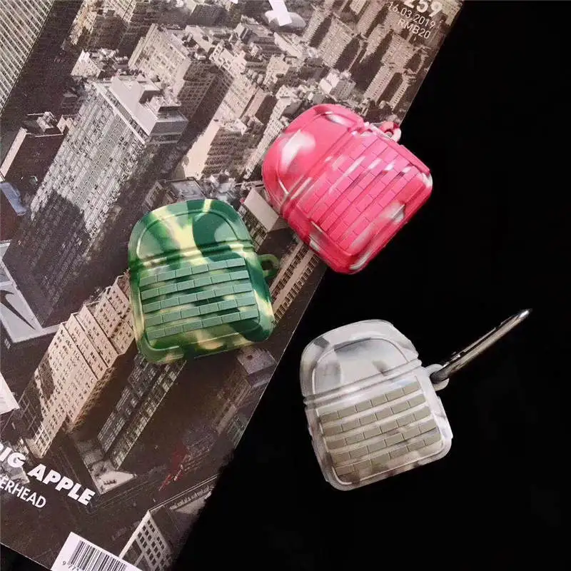 Крутой защитный армейский беспроводной Чехол для bluetooth гарнитуры Funda Apple AirPods 2