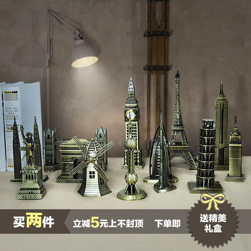 

The construction model of Paris Eiffel Tower Big Ben Home Furnishing bedroom decor decoration cabinet dies wedding
