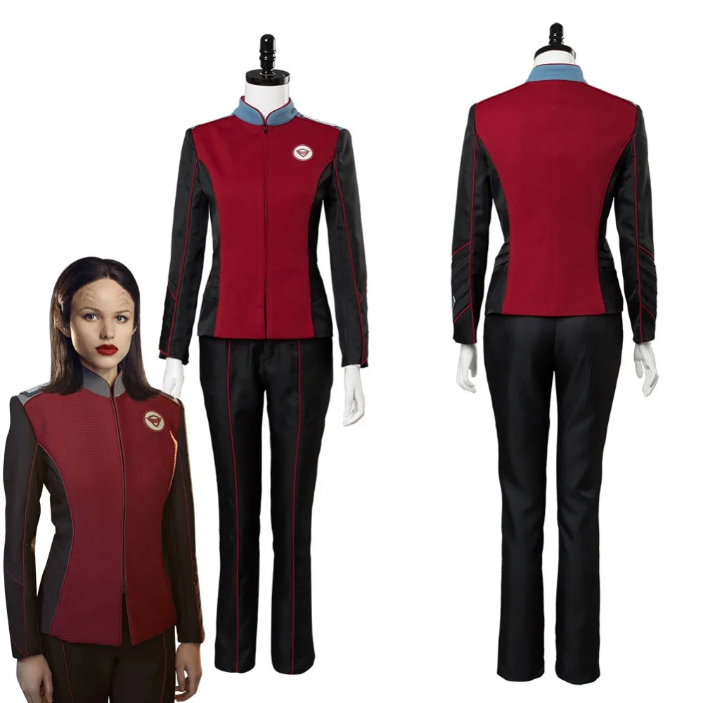 

The Orville Alara Captain Cosplay Costume Crewman Uniform Suit Coat Halloween Carnival Costume For Adult Women