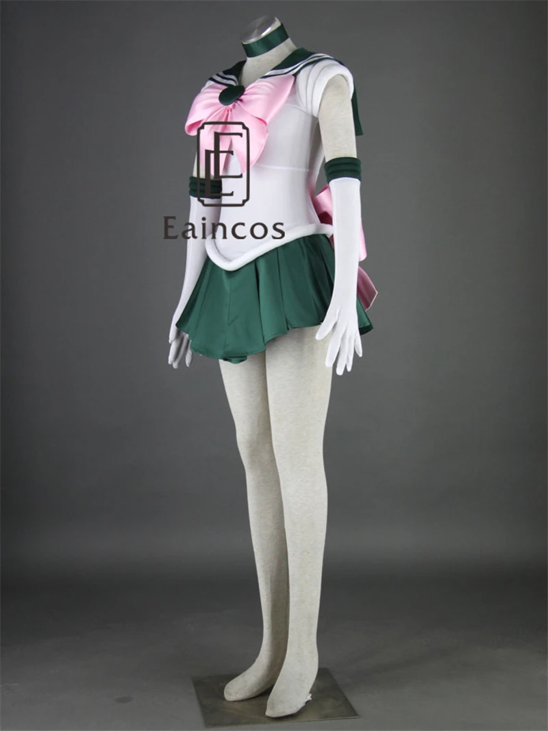 

Anime Sailor Moon Sailor Jupiter Fighting Uniform Cosplay Christmas Party Costume Dress Custom Made