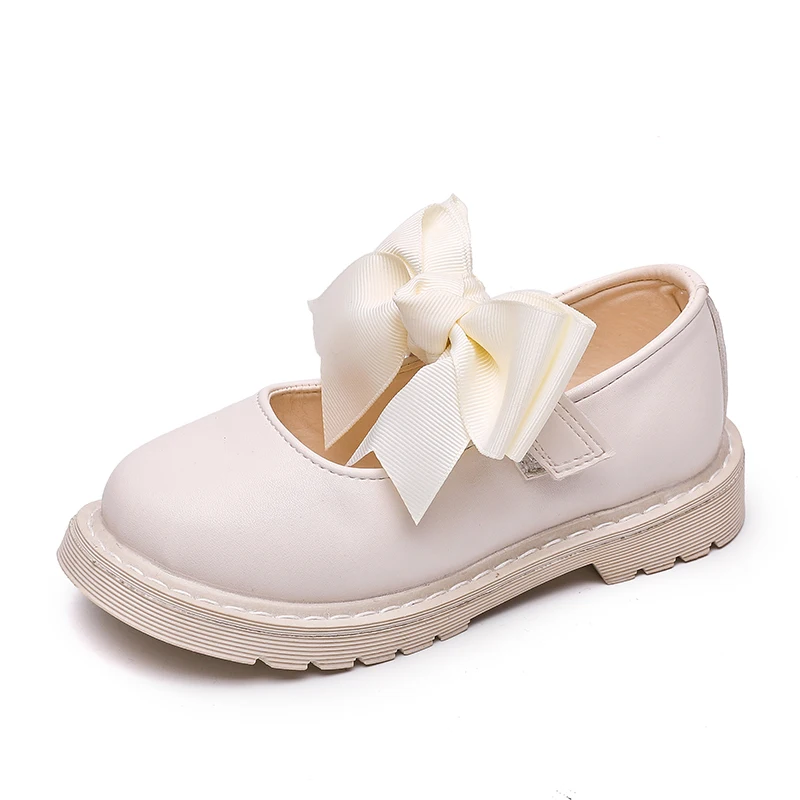 Millet Step Wave Point Girls Bow кожаная обувь для детей 2019 летняя праздвечерние чная