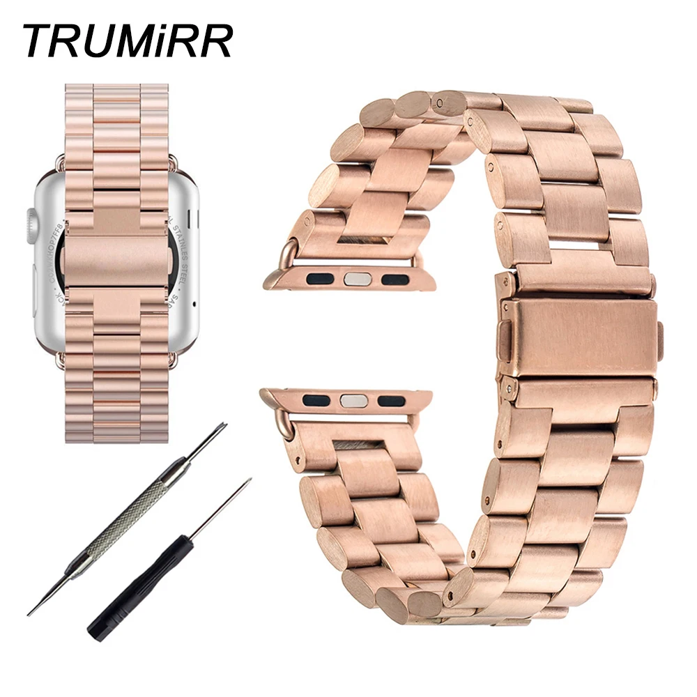 22 мм 24 ремешок из нержавеющей стали для 38 42 iWatch Apple Watch браслет с переходником
