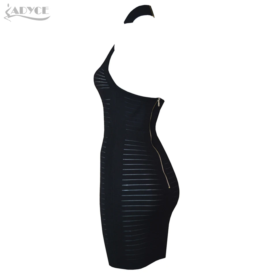 Adyce новое летнее женское облегающее Бандажное платье Vestidos элегантное черное желтое открытое Клубное платье на бретелях вечерние платья знаменитостей