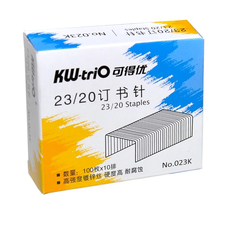 Сверхмощный степлер скобы 23/20 1000 шт металлические серебристые толстые