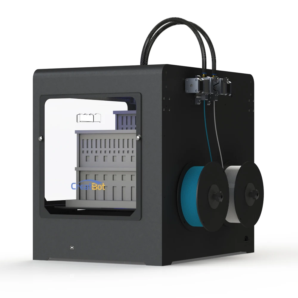 Discount Set Creatbot 3D Printer 400*300 MM Super Large Size Dual Extruders DE02+4KG Filament+4 Nozzles+3 Tapes