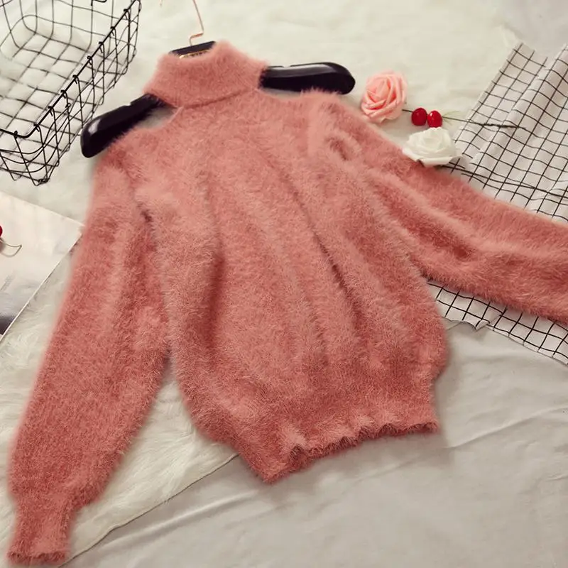 Женский свитер с лямкой на шее зимний новинка 2017 | Женская одежда