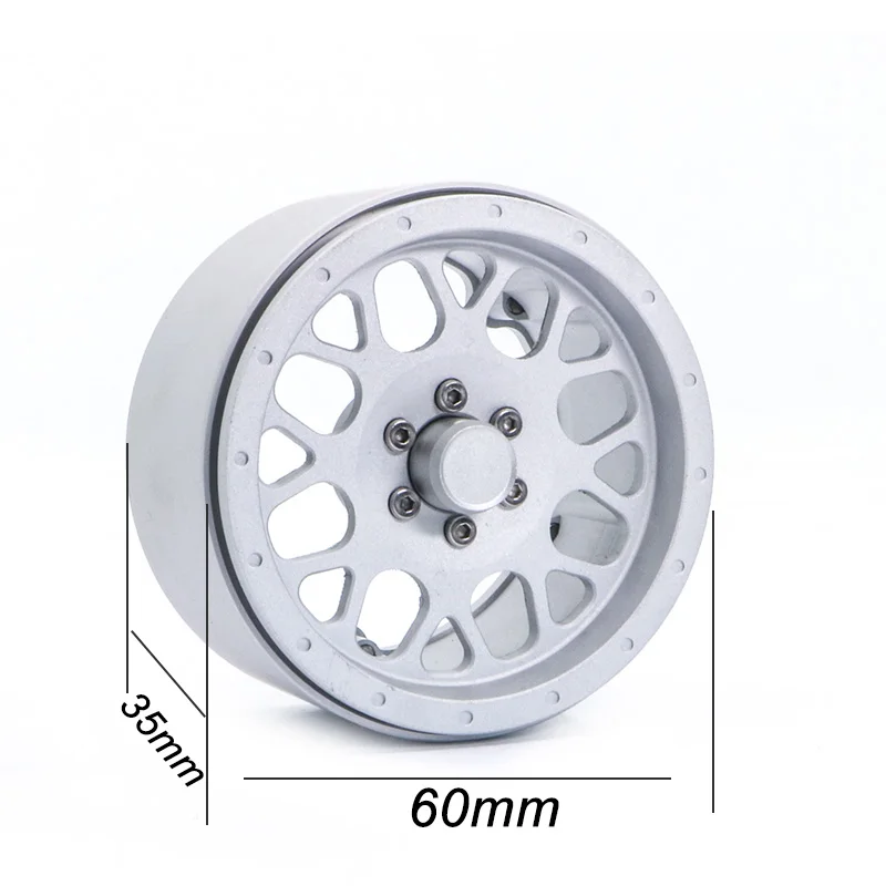 DJX 4 шт. алюминиевый сплав 2 дюймов Beadlock Колесные диски для 1/10 RC Рок Гусеничный
