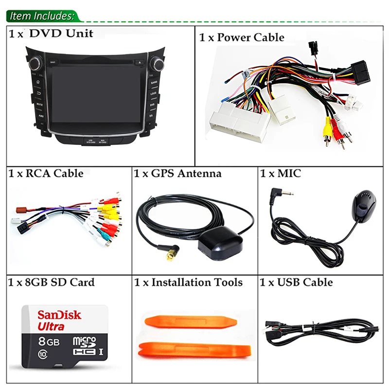 4 ГБ ОЗУ Восьмиядерный Android 8 0 автомобильный DVD gps плеер подходит hyundai I30 2011 2012 2013 2014