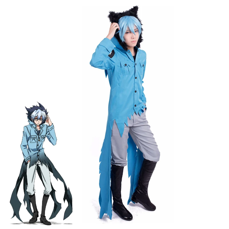 Аниме Servamp Sleepy Ash Куро Костюмы для косплея вампира черного кота форма