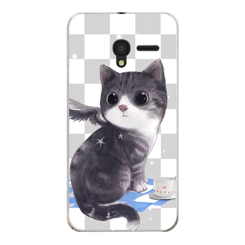 A110 Модный чехол с мультипликационным принтом для ALCATEL One Touch Pixi 3 4," 5017 5019 5019D, сумка для телефона с изображением кота, пейзажа, мягкий силиконовый чехол - Цвет: A110