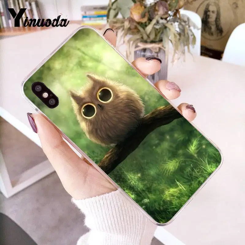9 Yinuoda для iPhone 7 6 X чехол животное сова Прозрачный чехол для телефона чехол для iPhone 8 7 6 6S Plus X 10 5 5S SE XR XS XSMAX - Цвет: 9