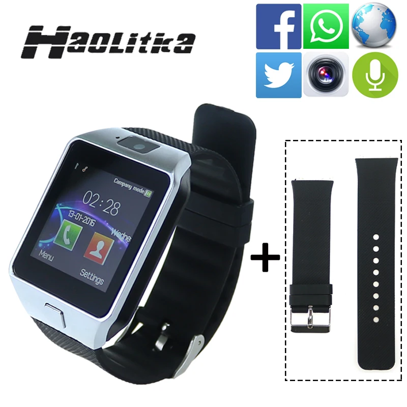 Беспроводные устройства dz09 Bluetooth Smart Watch для Android Phone Support SIM/TF нескольких языков