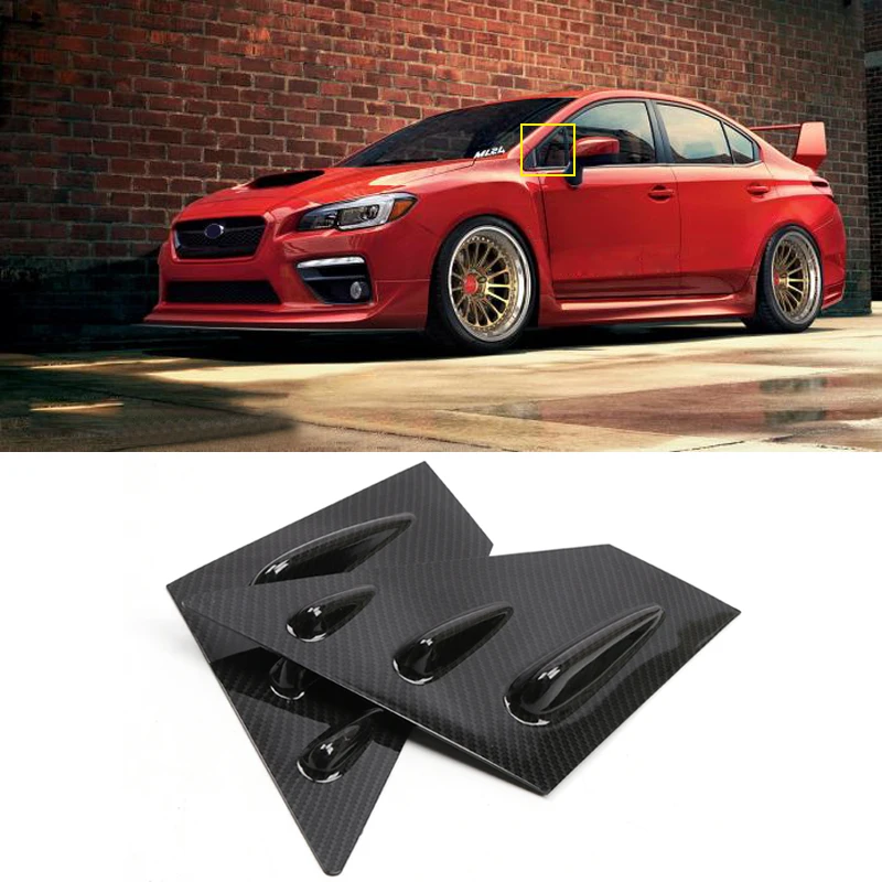 Для Субару WRX ИППП 4 дверный седан 2015 2019 ABS Пластик окна жалюзи накладка 2 шт./компл.