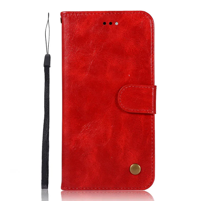 Red Кожаный чехол-книжка в стиле "Ретро чехол для планшета Lenovo samsung Galaxy M10 M20 S10 плюс S10e S9 S8 S7 S6 край S5 A20 A30 A50 чехол для телефона держатель для карт - Цвет: Red