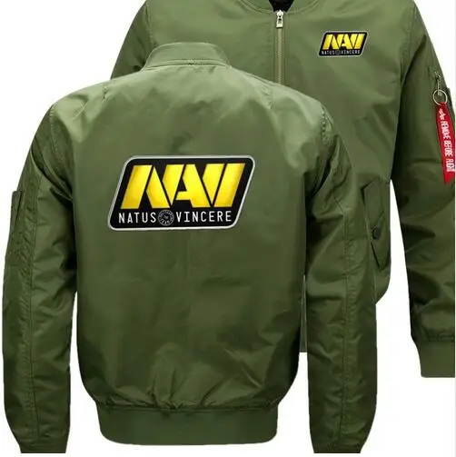 Natus vincere Navi узор куртка-бомбер полет Летающий зимняя куртка Сгущает Теплый молнии