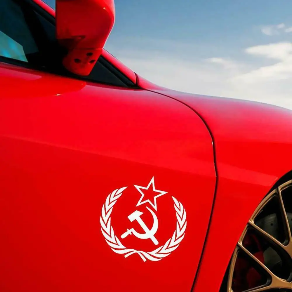 Россия с молотком и серпом автомобильный бампер для окна JDM наклейка модная