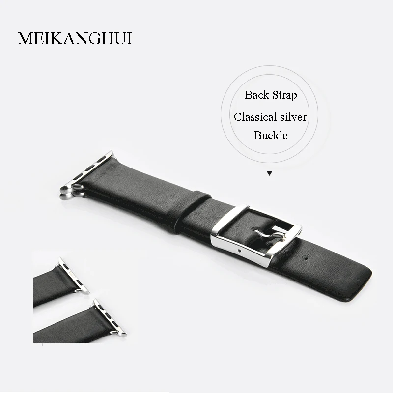 Ремешок для часов MEIKANGHUI из натуральной кожи Подходит всех Apple Watch серии 38 мм 42 iwatch