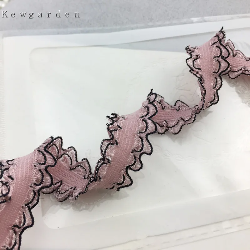 Kewgarden 15 мм 1 5 см цветы боковые Кружева Пряжа Ленты вручную изготовленная лента