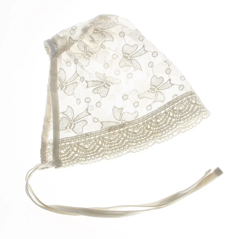 Nishine Nordic Vintage Girl Lace Beanie Hat Kids Princess Summer Sun Bonnet Caps Butterfly Headwear Photography Props |