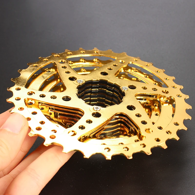 SUNSHINE SZ 11 32T 9 скоростей кассета s Gold Freewheel MTB горный велосипед сталь золотые