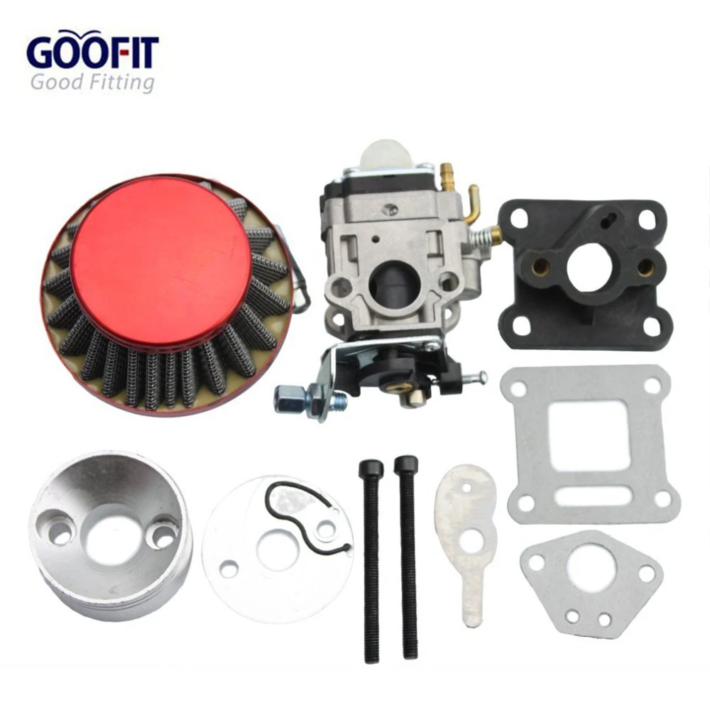 Комплект для карбюратора GOOFIT 15 мм с воздушным фильтром комплект 49cc Mini ATV Dirty Pocket