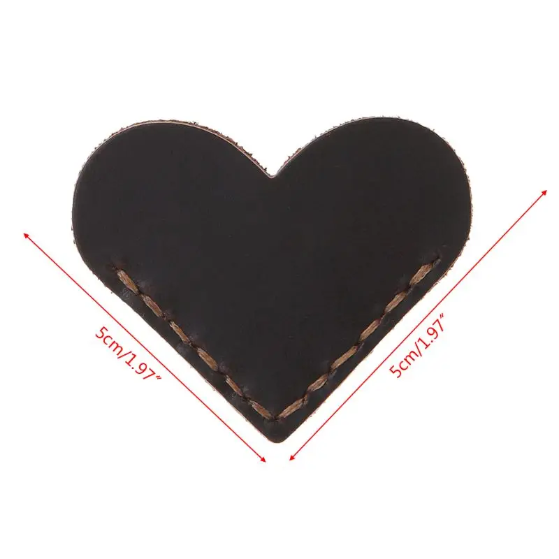 Закладка в форме сердца ручной работы из кожи аксессуары для чтения угловая