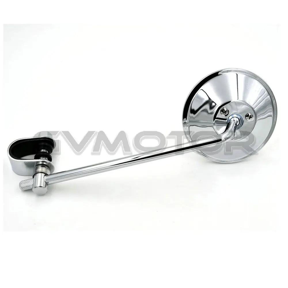 Хромированное винтажное зеркало заднего вида для кафе и мотоцикла универсальное