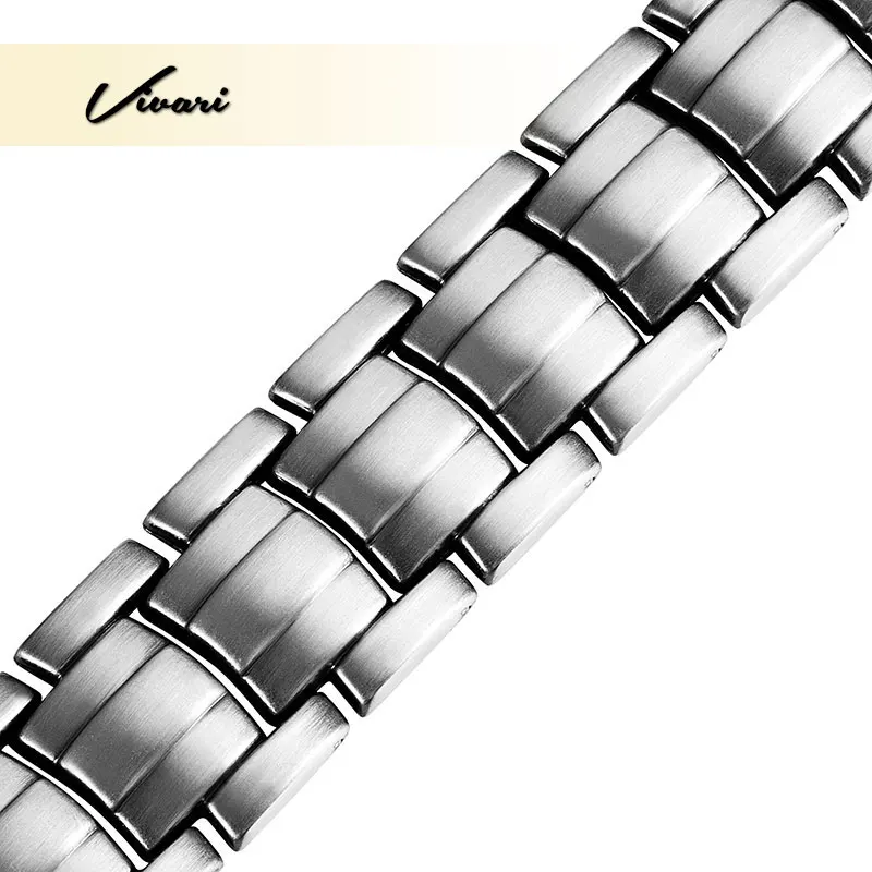 Vivari модный металлический браслет для мужчин мужские браслеты серебряного цвета
