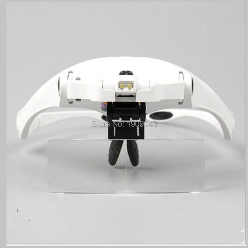 Налобный фонарь со светодиодсветодиодный подсветкой и 5 увеличительными линзами