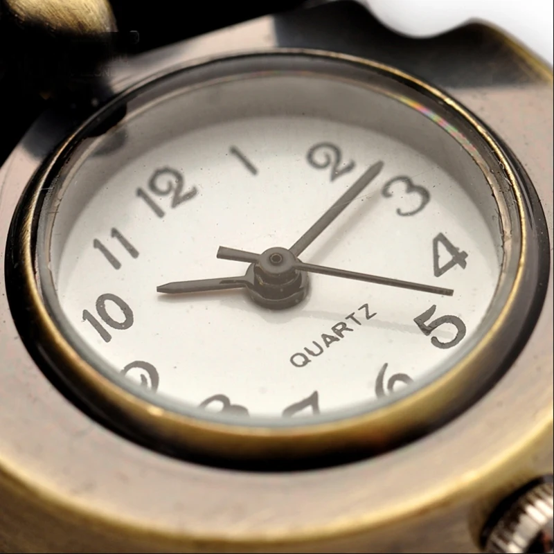 Винтажные кварцевые карманные часы с милой совой и цепочкой брелоком для мужчин