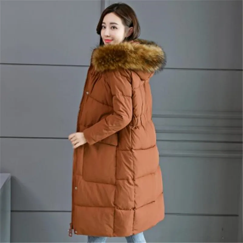 2018 Женское зимнее пальто с капюшоном зимняя толстая пуховая хлопковая парка