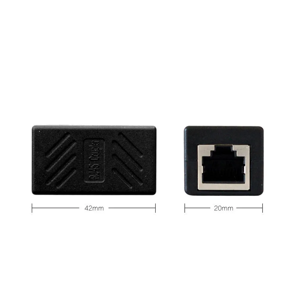 Del 2 Pack RJ45 Coupler Ethernet Cable Extender Adapter Female to td1106 Dropship | Электроника