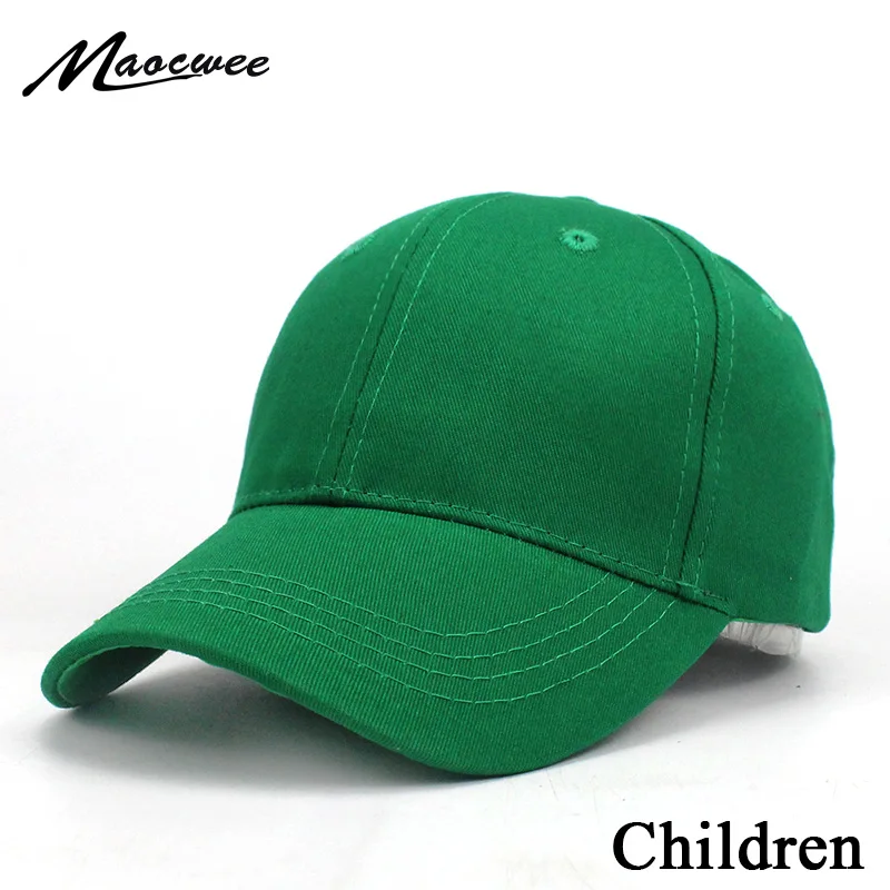 Новые детские шапки Детские однотонные бейсболки Snapback весенне летние