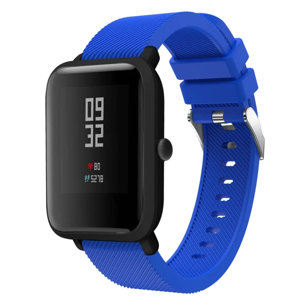 Мягкий силиконовый спортивный ремешок 20 мм для Huami Amazfit Bip Молодежный Xiaomi Youth